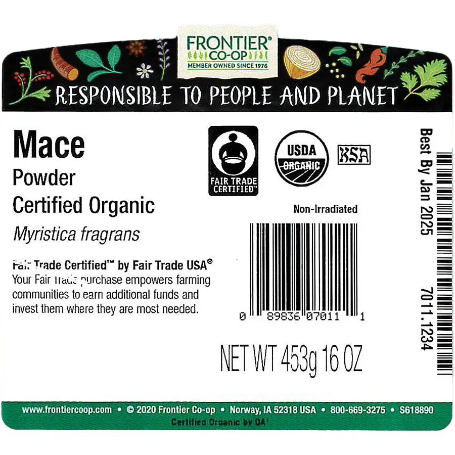 Mace, Ground, Organic, Fair Trade 1 lb. Aroma&Taste