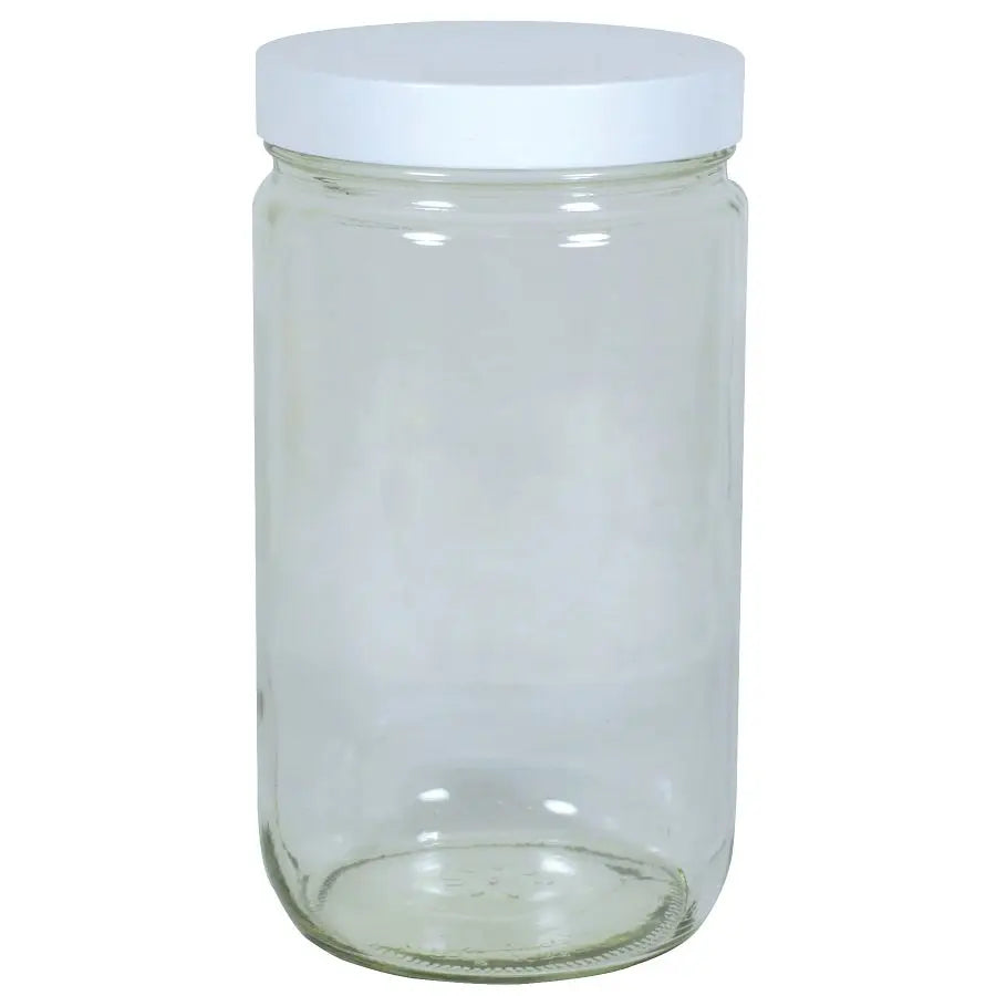 Straight-Sided Jar with Lid 32 oz.
