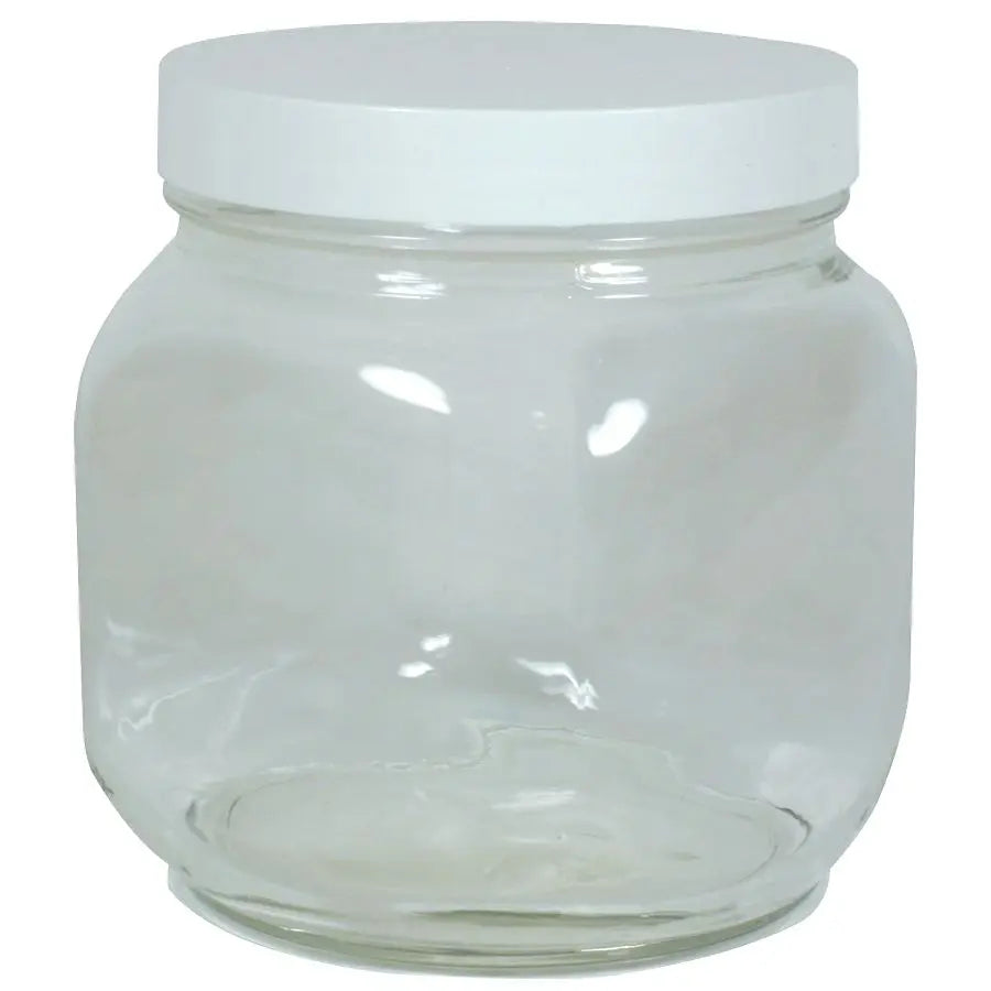 Traditional Bulk Glass Jar with Lid 60 oz.