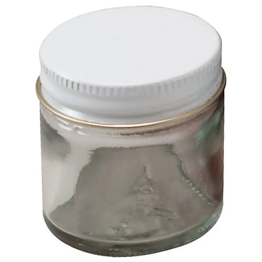 Clear Wide-Mouth Jar  1 oz with Cap 6 pack