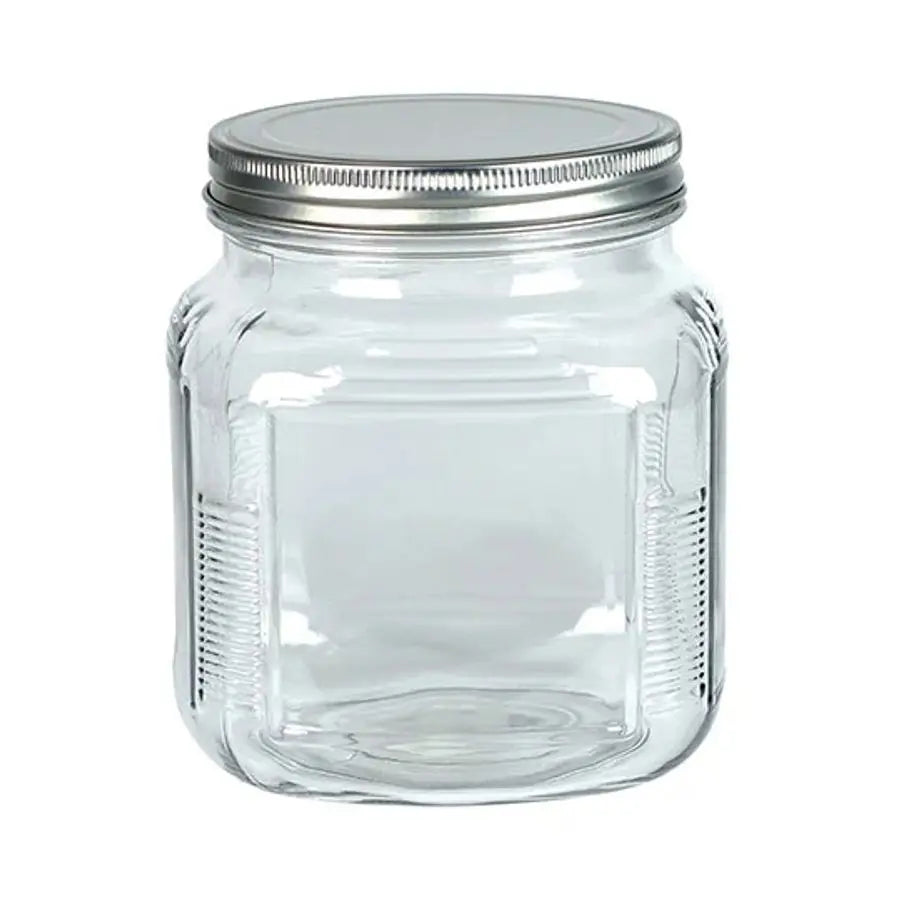 Glass Jar with Metal Lid 32 oz.
