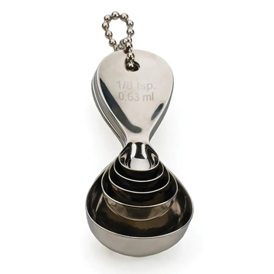 Stainless Steel 5-Piece Teardrop Measuring Spoon Set