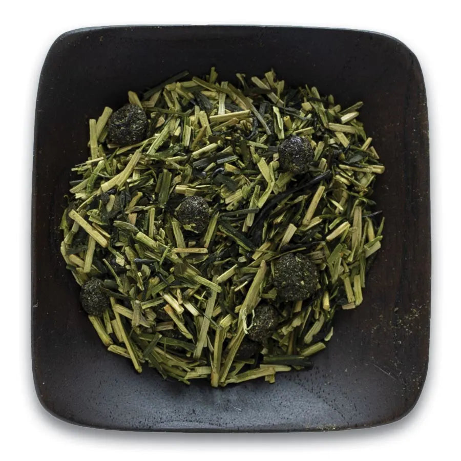 Blueberry Green Kukicha Tea, Organic 1 lb.