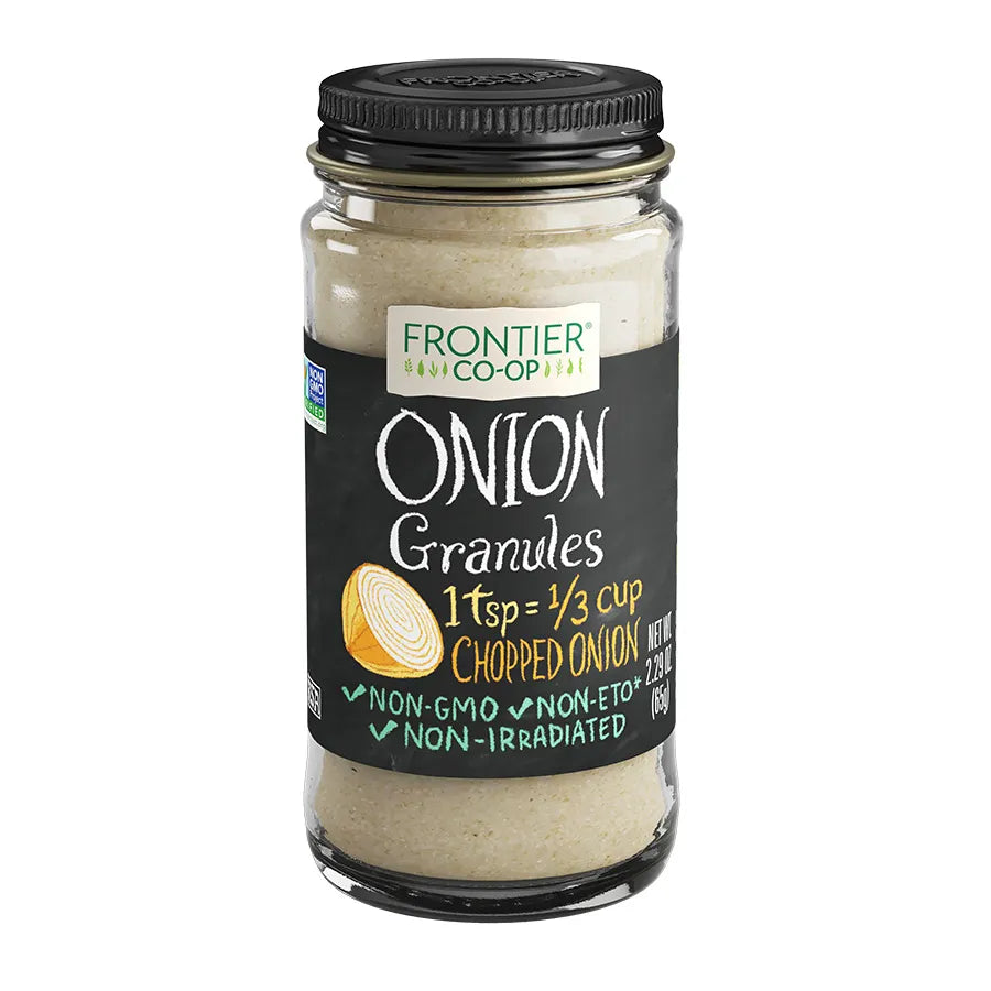 Frontier Co-op Onion Granules, White 2.29 oz.