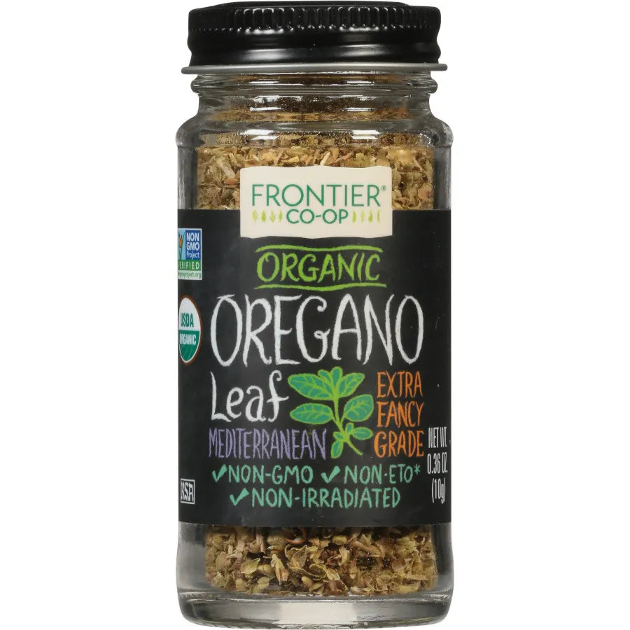 Frontier Co-op Oregano Leaf, Cut & Sifted, Extra Fancy Grade, Organic  0.36 oz.