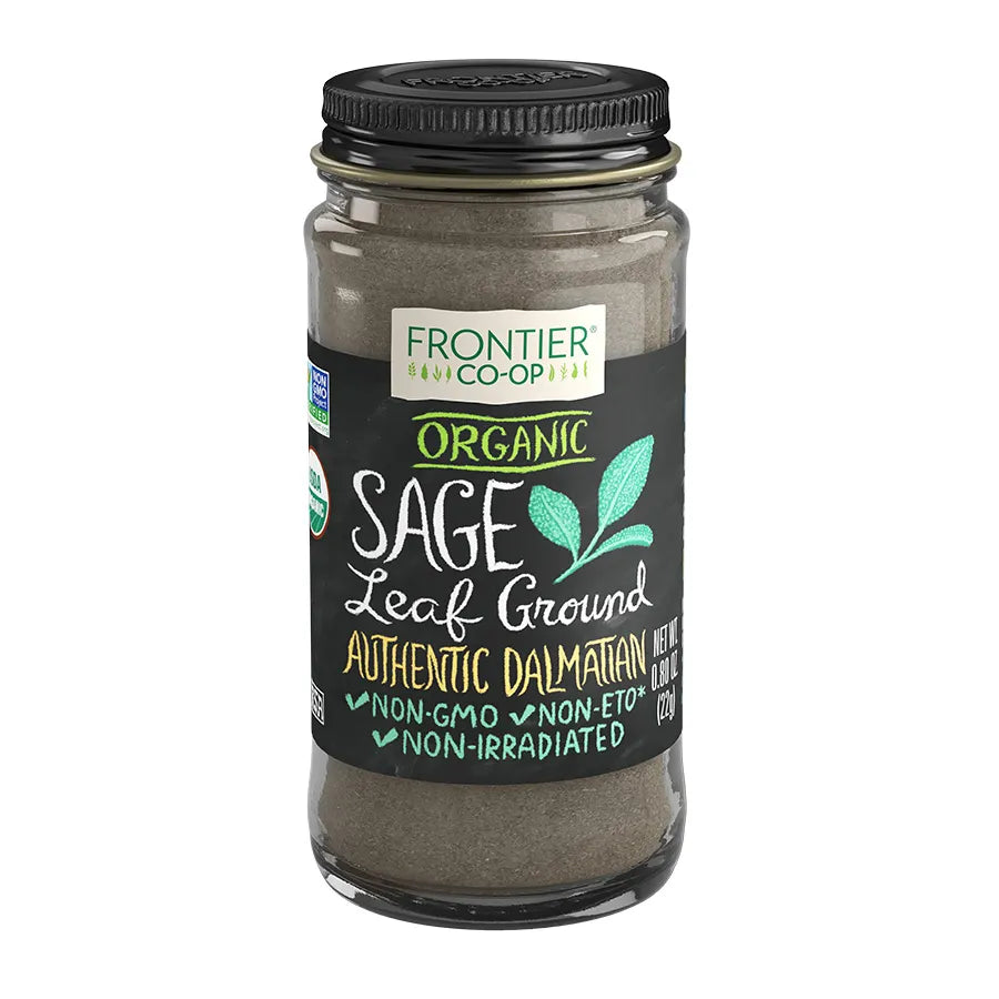 Frontier Co-op Sage Leaf, Ground, Organic 0.80 oz.