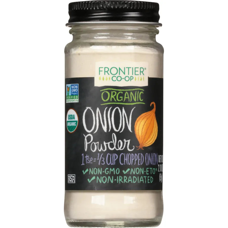 Frontier Co-op Onion Powder, White, Organic 2.10 oz.