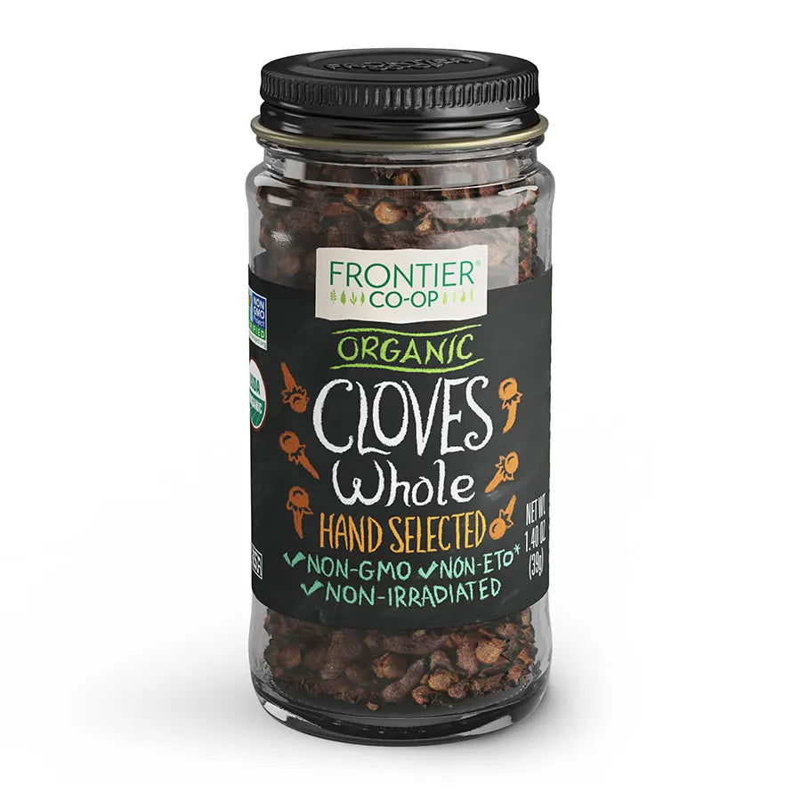 Frontier Co-op Organic Hand Select Whole Cloves 1.40 oz.