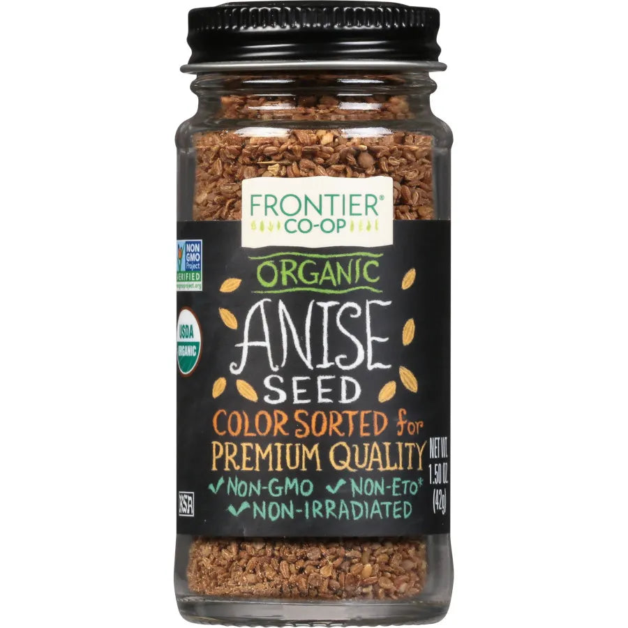 Frontier Co-op Organic Whole Anise Seed 1.50 oz.