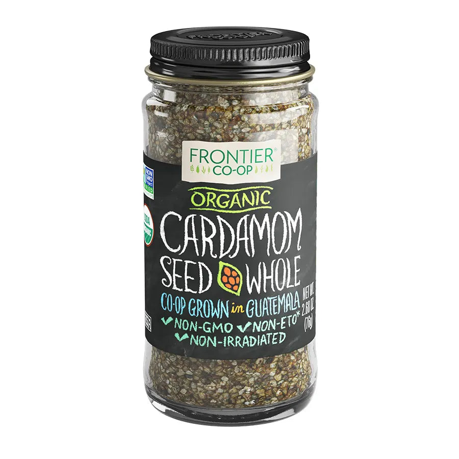 Frontier Co-op Organic Whole Decorticated Cardamom Seed 2.68 oz.