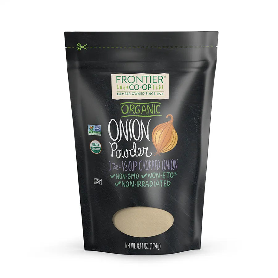 Frontier Co-op Onion Powder, White, Organic 6.14 oz.