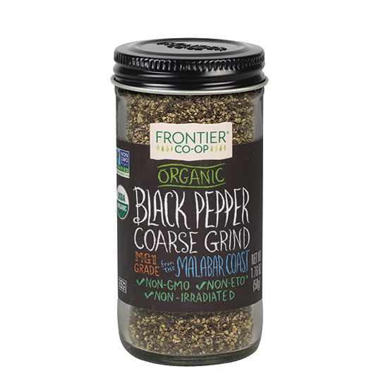 Frontier Co-op Black Pepper, Coarse Grind, Organic 1.76 oz.